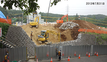 東京都町田市の樹木葬：土地改良の工事
